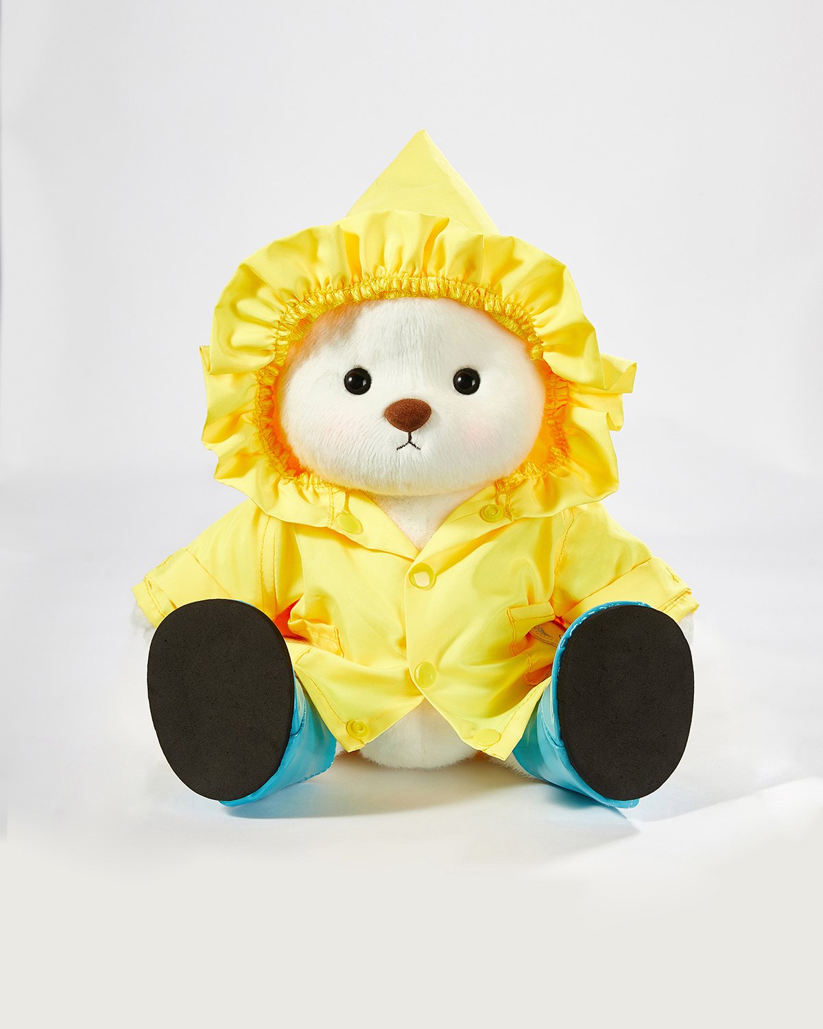 Teddy Bear & Yellow Raincoat Set - 12 Inches