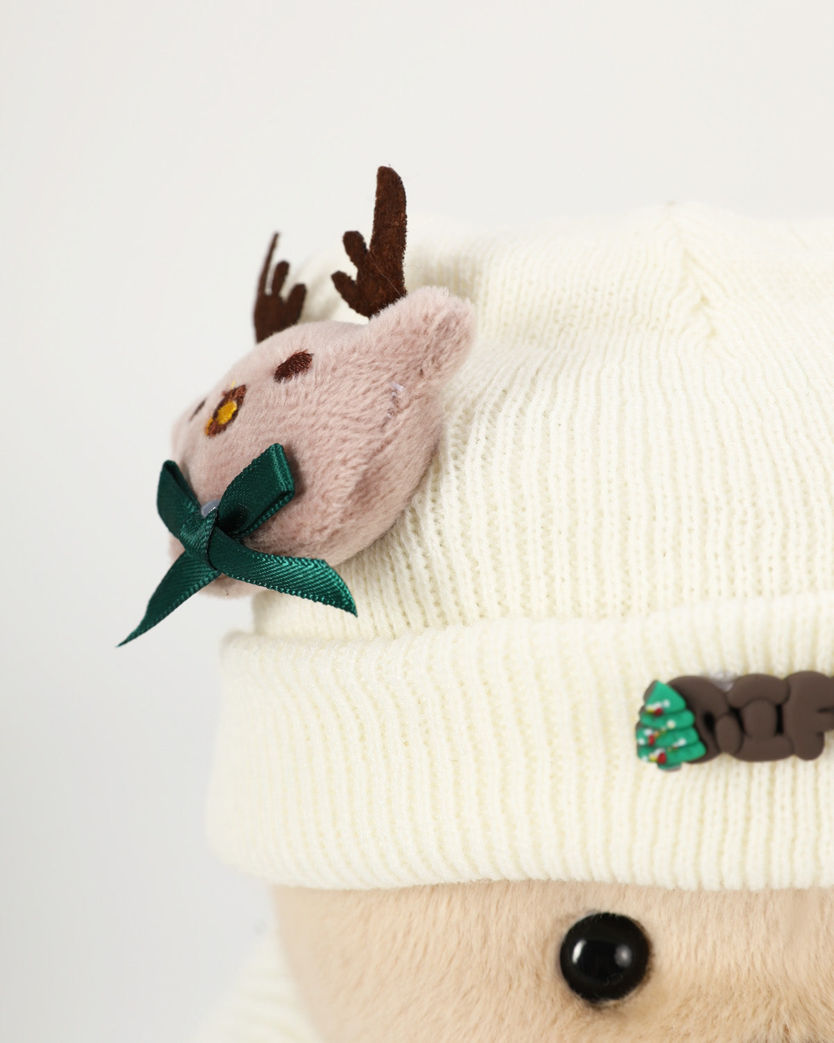 Teddy Bear & Christmas Green Striped Sweater Set - 12 Inch