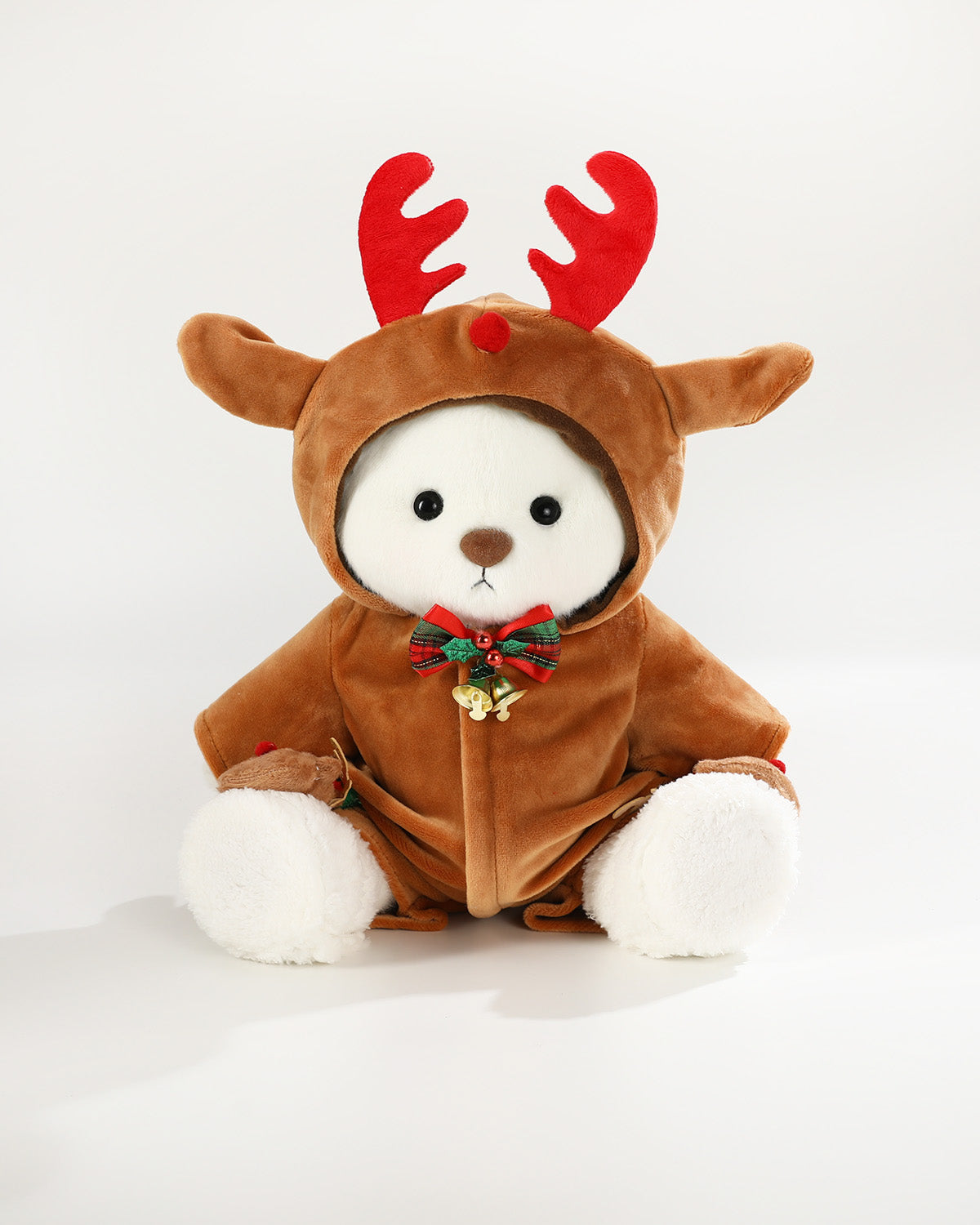 Teddy Bear & Christmas Reindeer Jumpsuit - 12 Inch