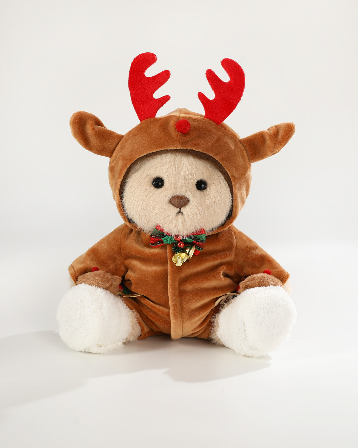 Teddy Bear & Christmas Reindeer Jumpsuit - 12 Inch
