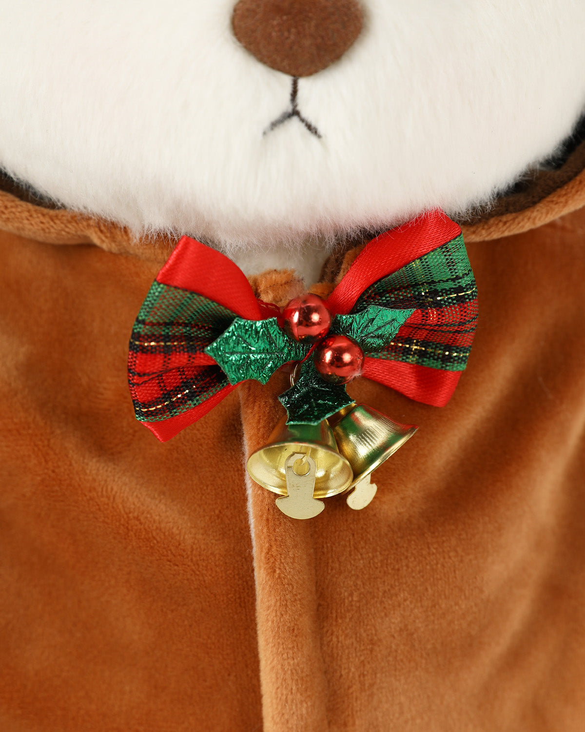 Teddy Bear & Christmas Reindeer Jumpsuit - 12 Inch