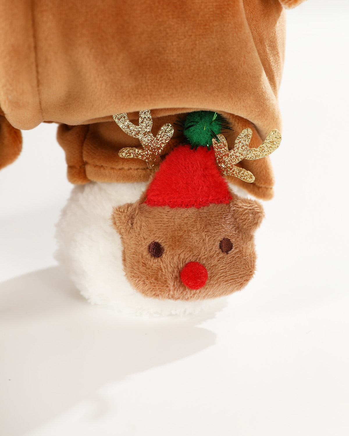 Teddy Bear & Christmas Reindeer Jumpsuit - 12 Inch