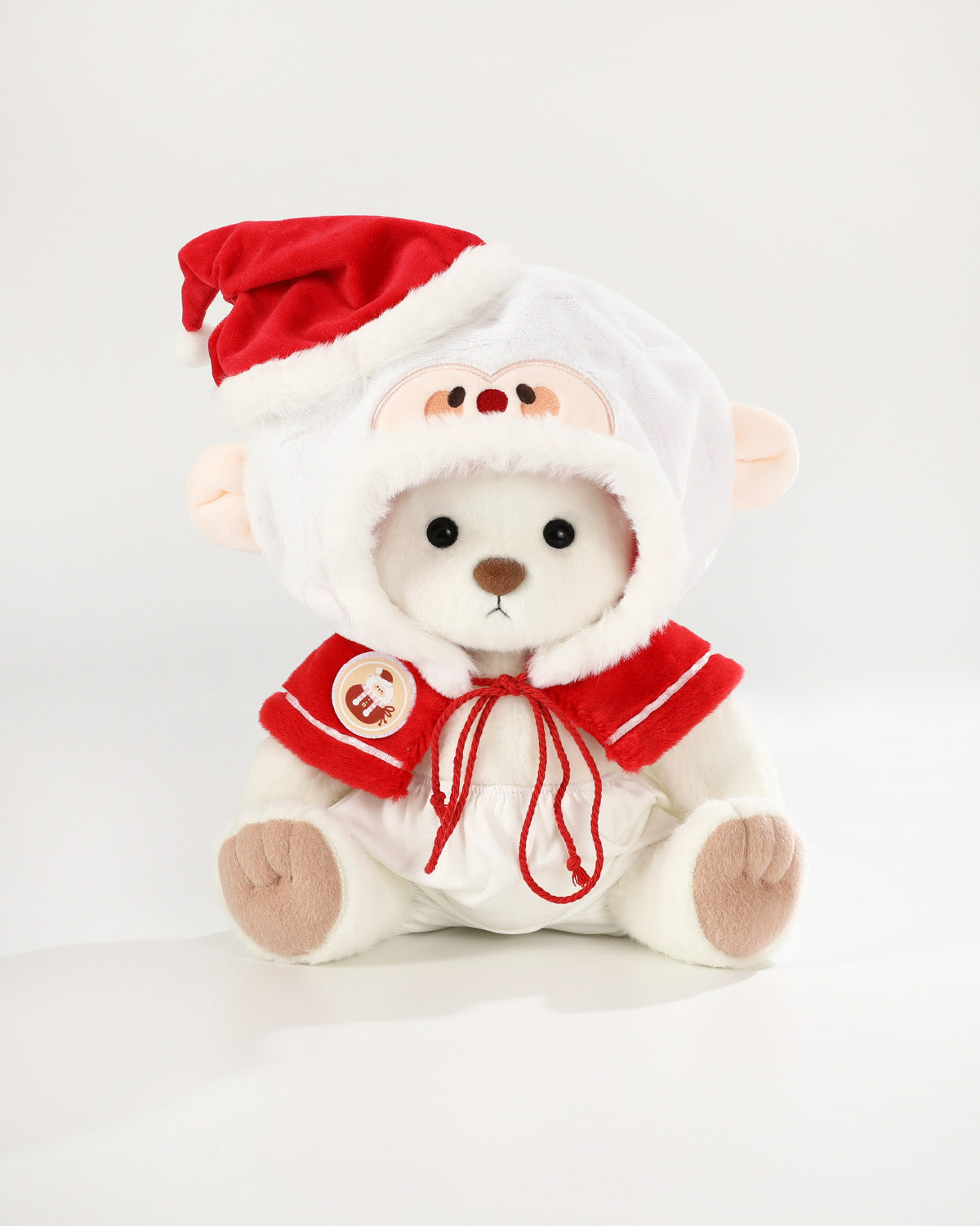 Teddy Bear & Christmas Santa Claus Cape - 12 Inch