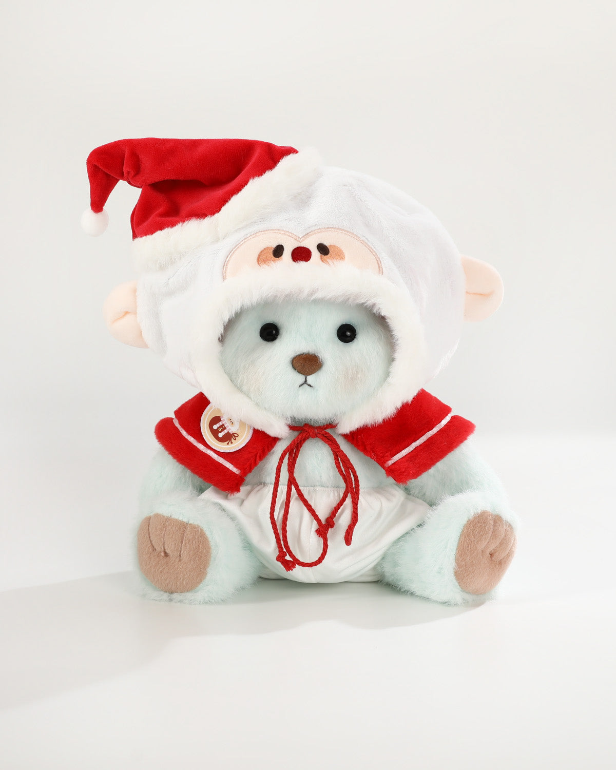 Teddy Bear & Christmas Santa Claus Cape - 12 Inch