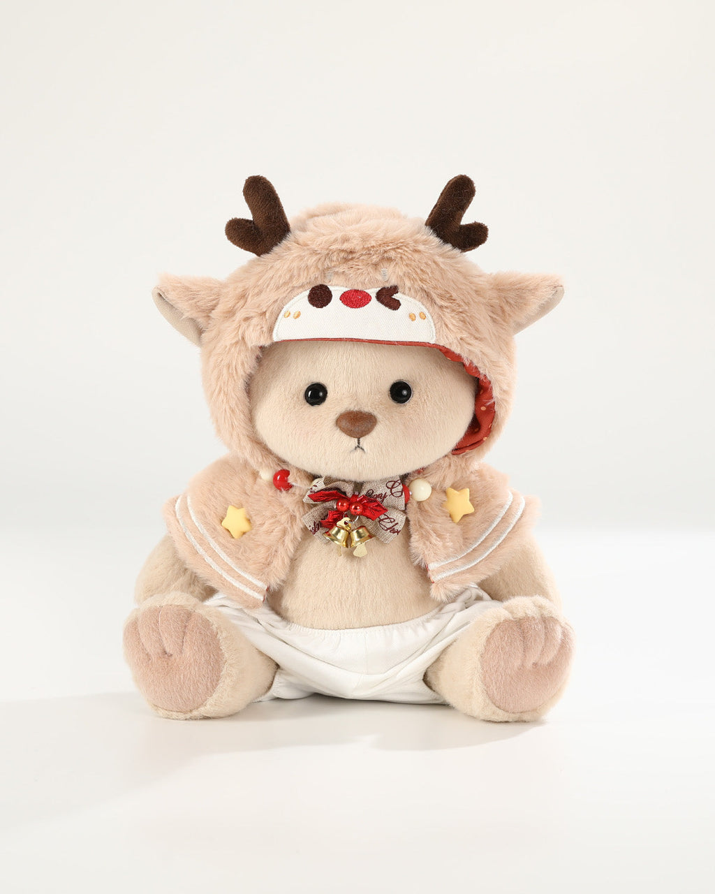 Teddy Bear & Christmas Reindeer Cape - 12 Inch