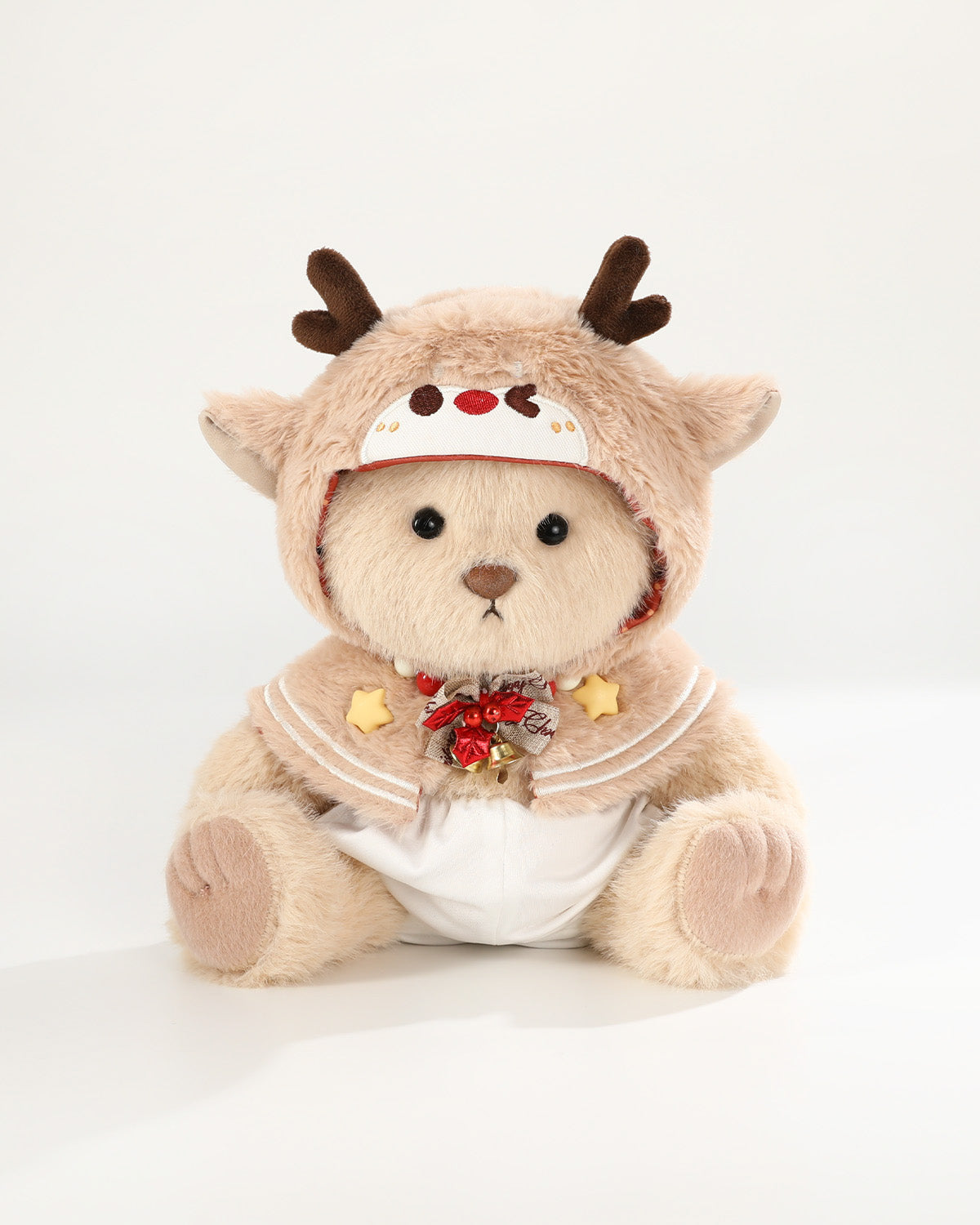 Teddy Bear & Christmas Reindeer Cape - 12 Inch