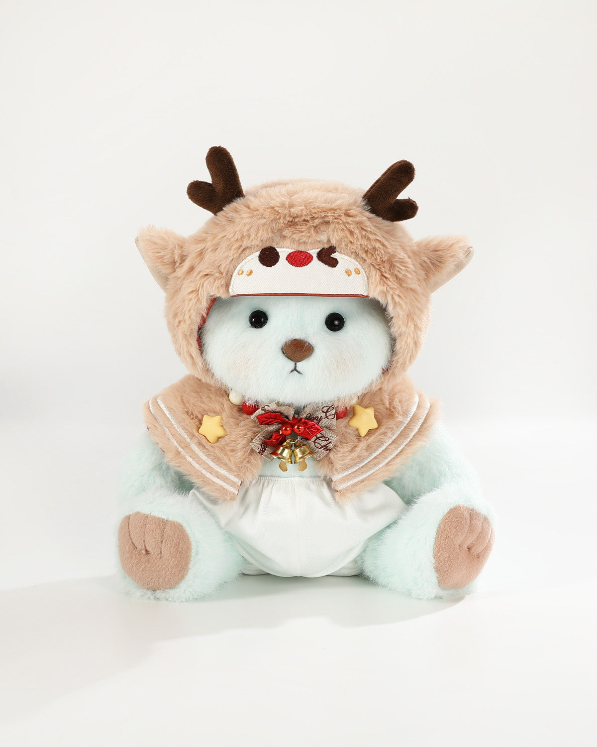 Teddy Bear & Christmas Reindeer Cape - 12 Inch