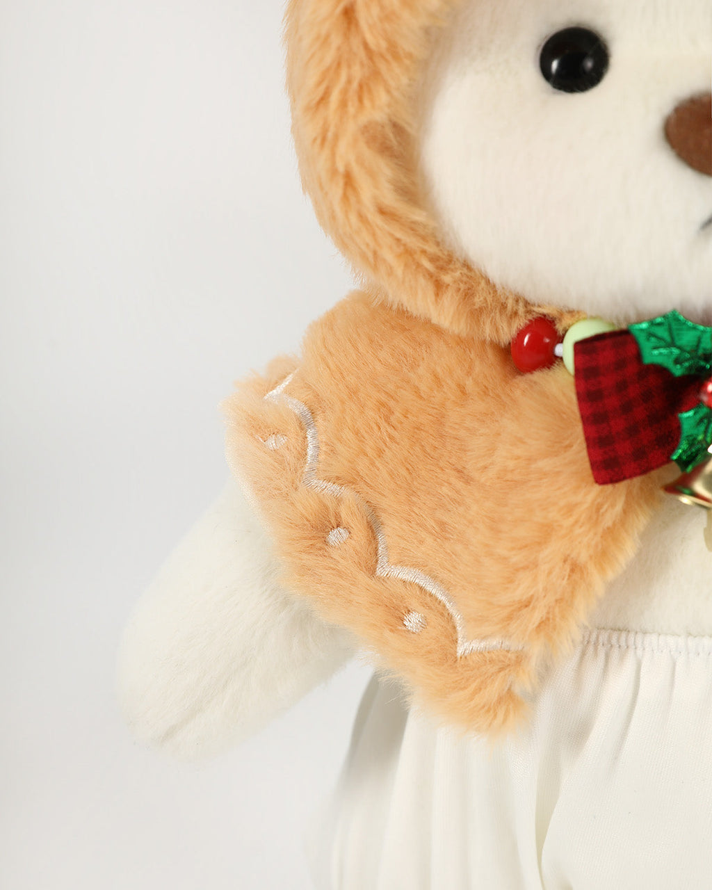 Teddy Bear & Christmas Gingerbread Man Cape - 12 Inch