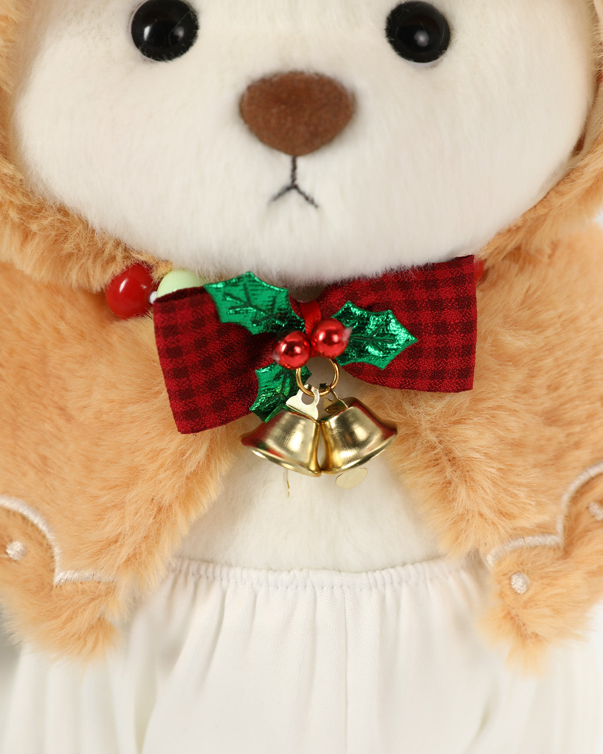Teddy Bear & Christmas Gingerbread Man Cape - 12 Inch