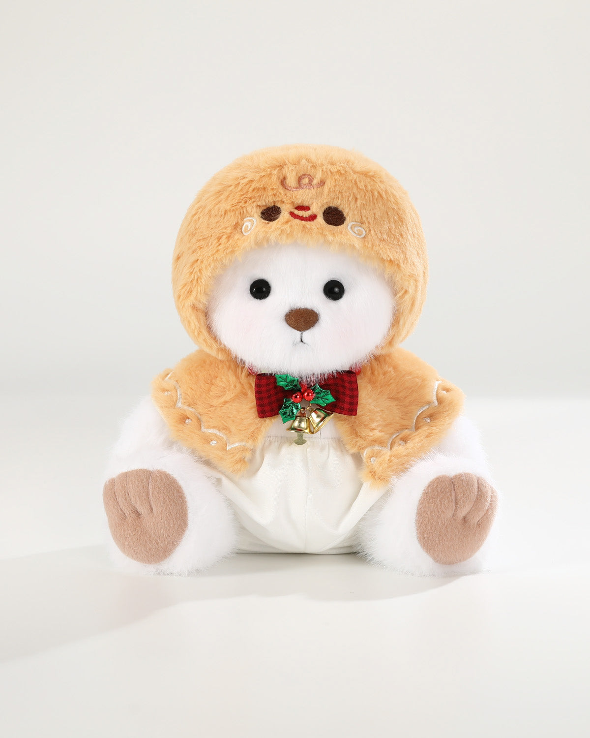 Teddy Bear & Christmas Gingerbread Man Cape - 12 Inch
