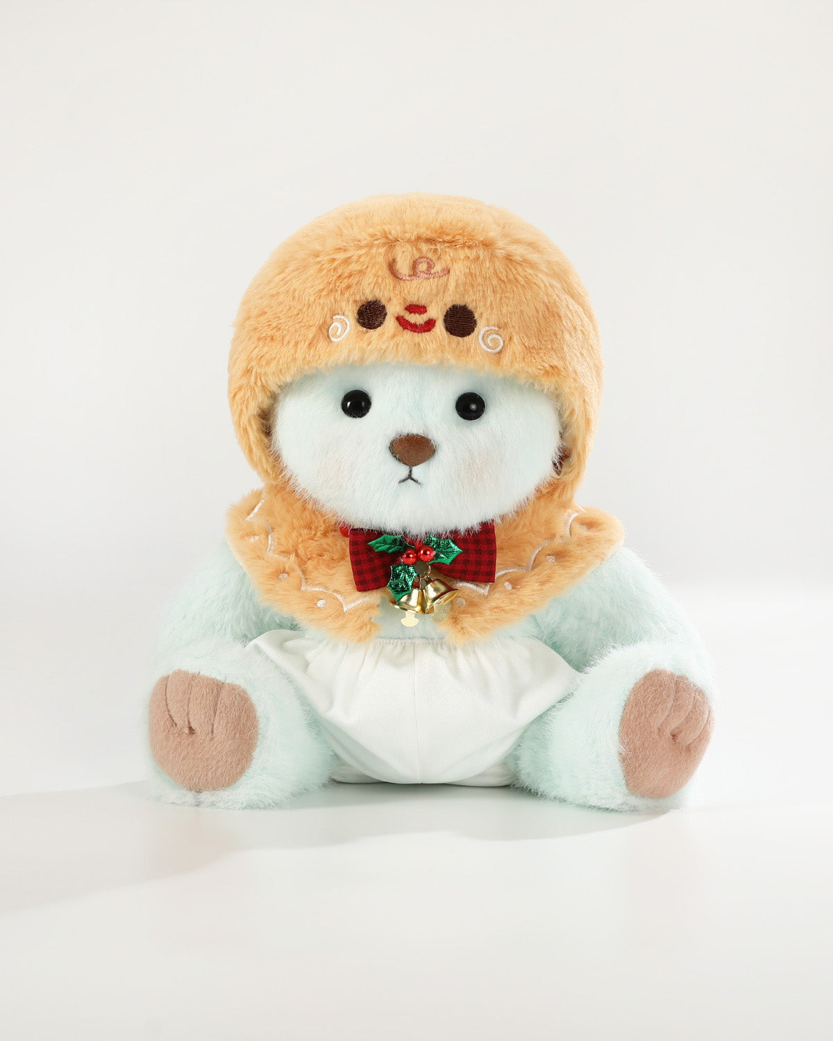Teddy Bear & Christmas Gingerbread Man Cape - 12 Inch