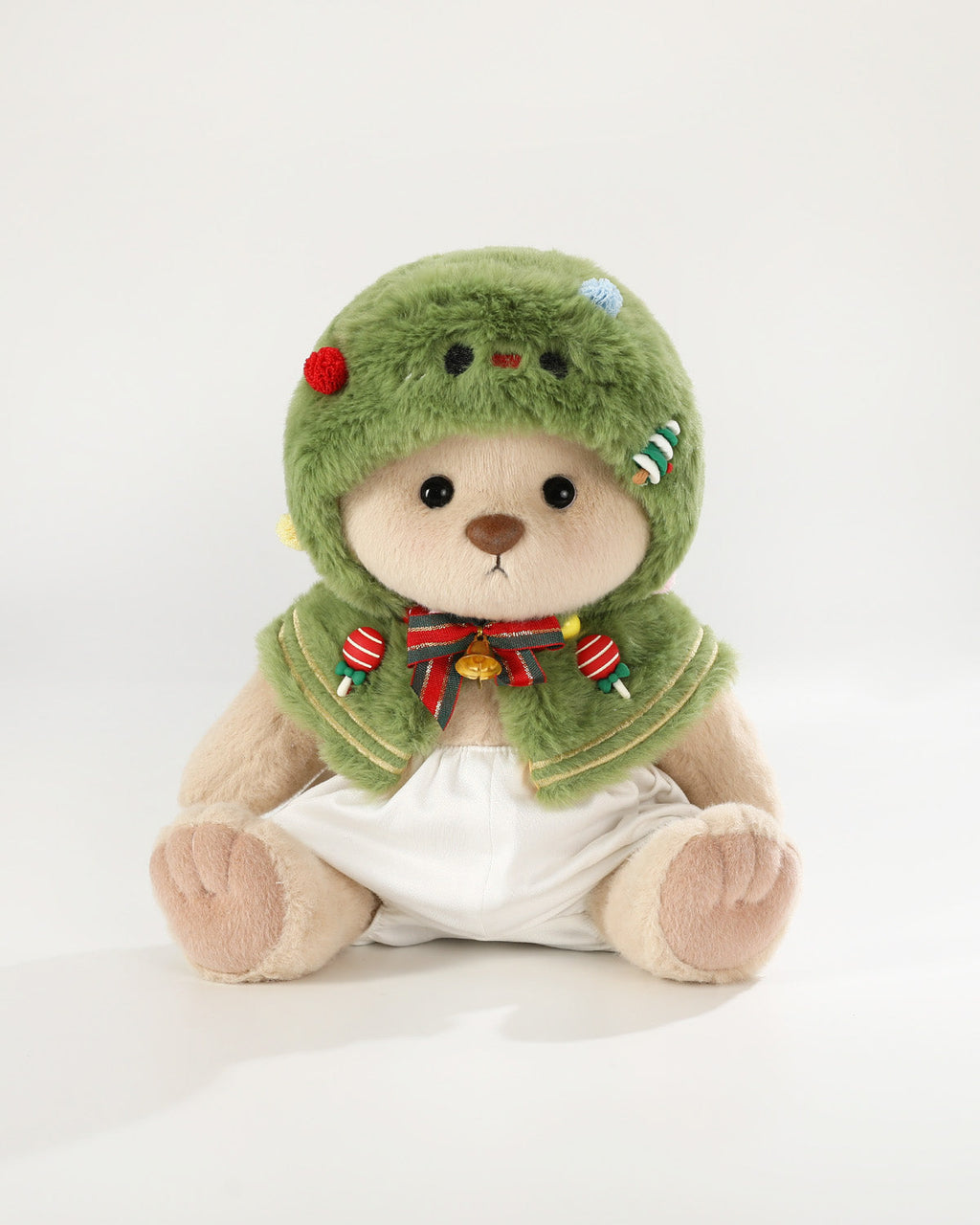 Teddy Bear & Christmas Tree Cape - 12 Inch