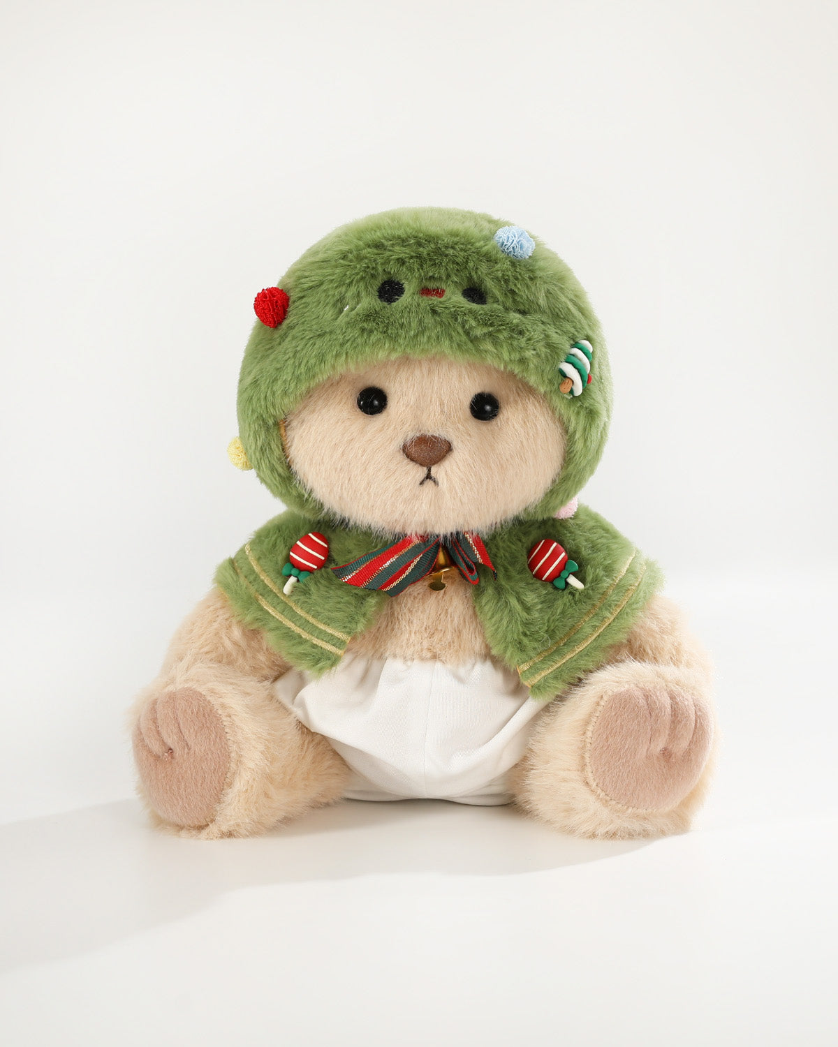 Teddy Bear & Christmas Tree Cape - 12 Inch