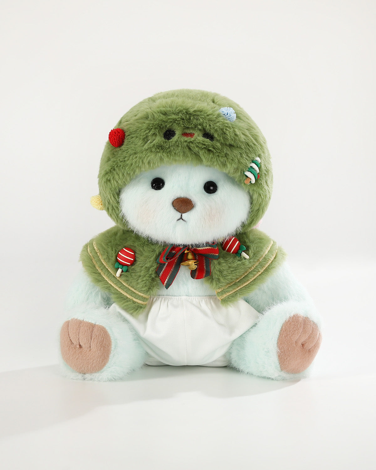 Teddy Bear & Christmas Tree Cape - 12 Inch