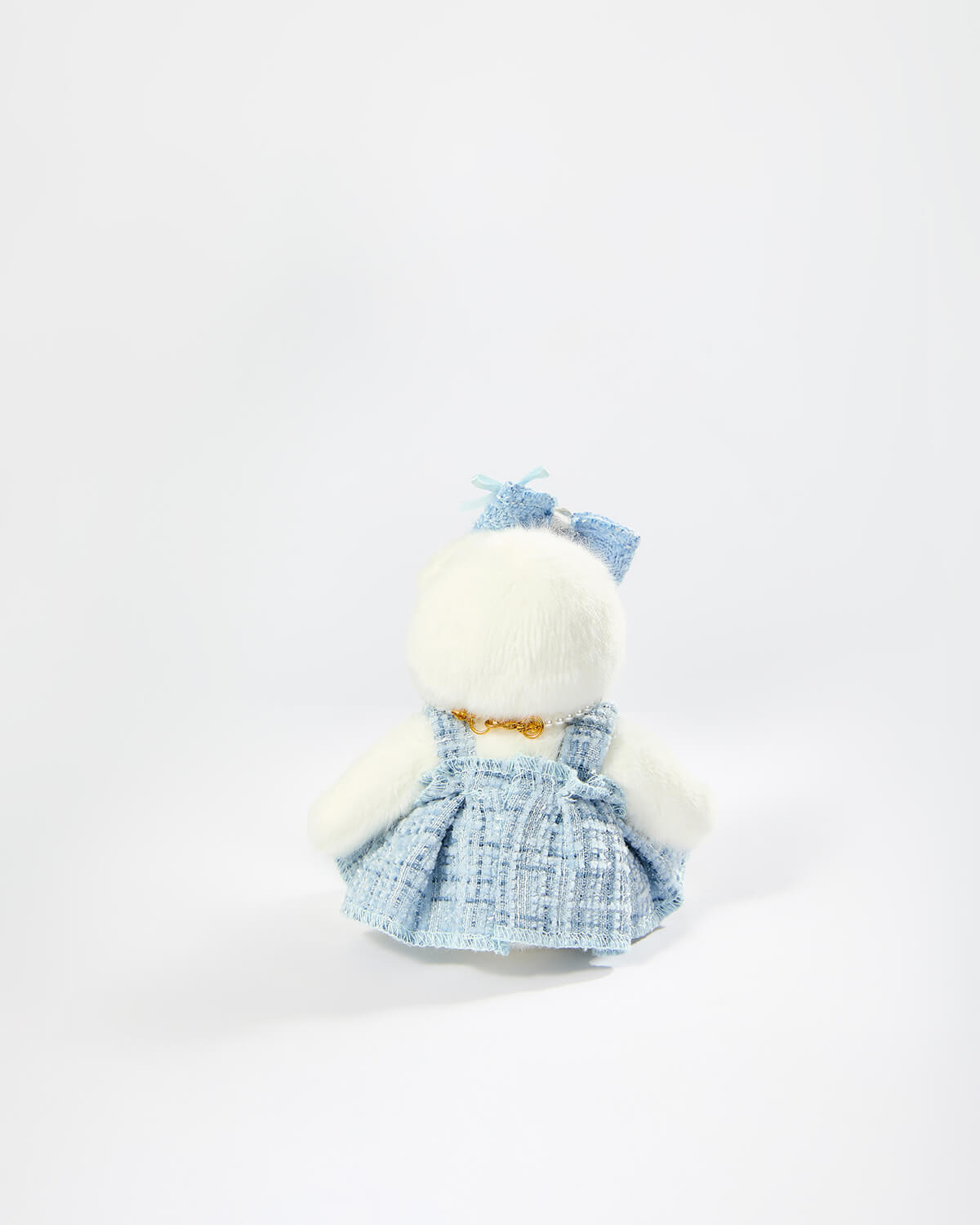 Teddy Bear & Blue Elegant Dress Set - 6 Inches