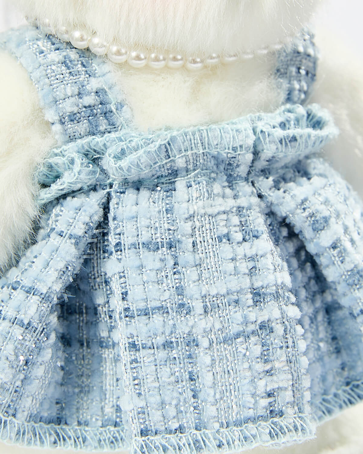 Teddy Bear & Blue Elegant Dress Set - 6 Inches