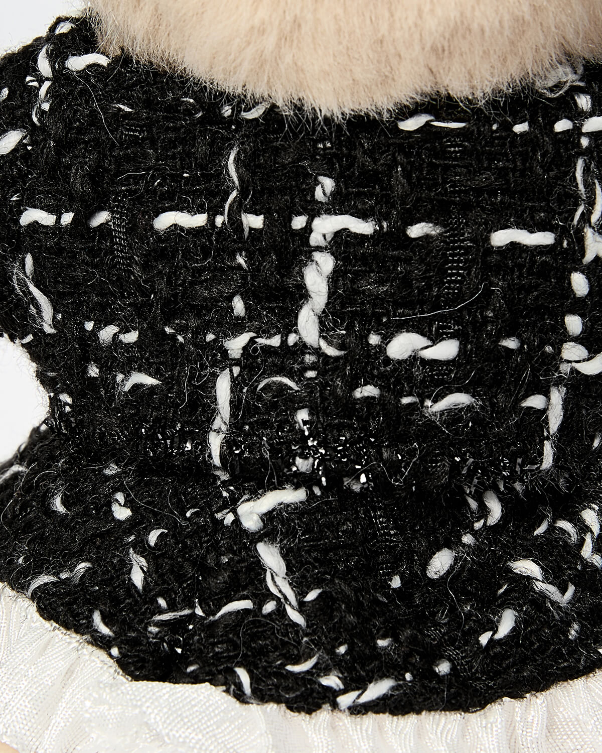 Teddy Bear & Black Elegant Dress Set - 6 Inches