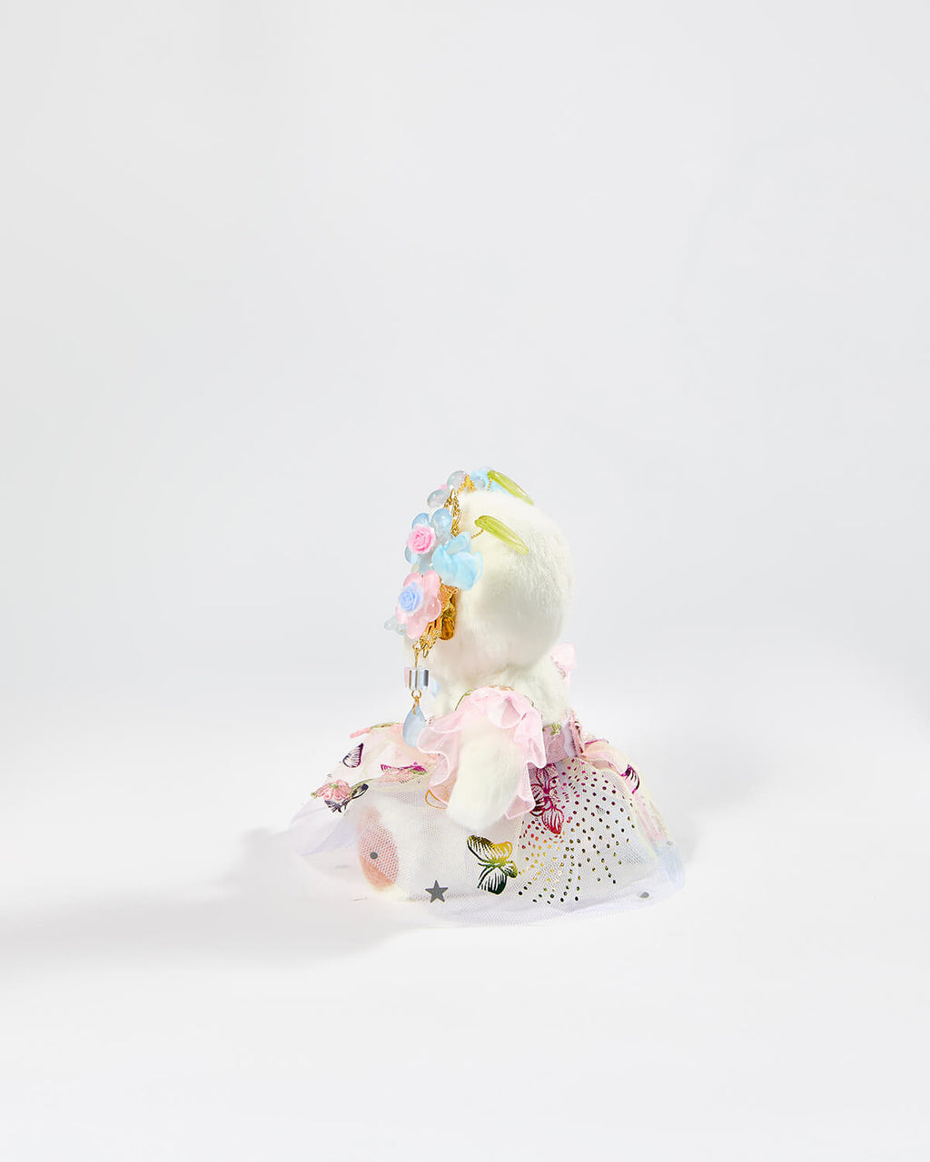 Teddy Bear & Butterfly Dream Flower Hanfu - 6 Inches