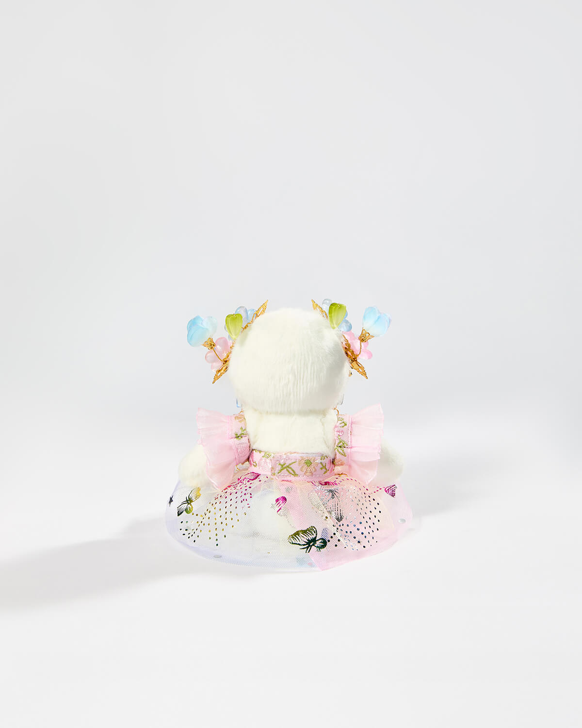 Teddy Bear & Butterfly Dream Flower Hanfu - 6 Inches