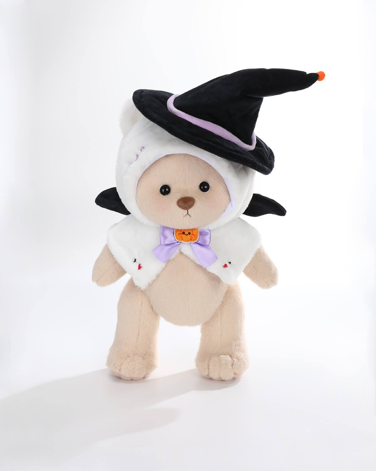 Teddy Bear & Halloween Wizard Kitten Cape - 12 Inches