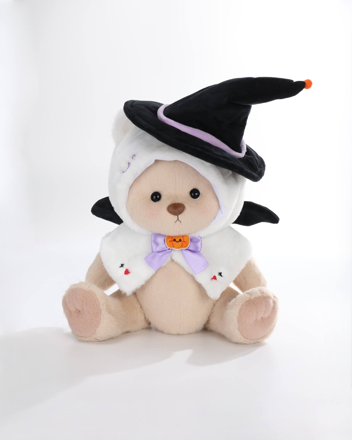 Teddy Bear & Halloween Wizard Kitten Cape - 12 Inches