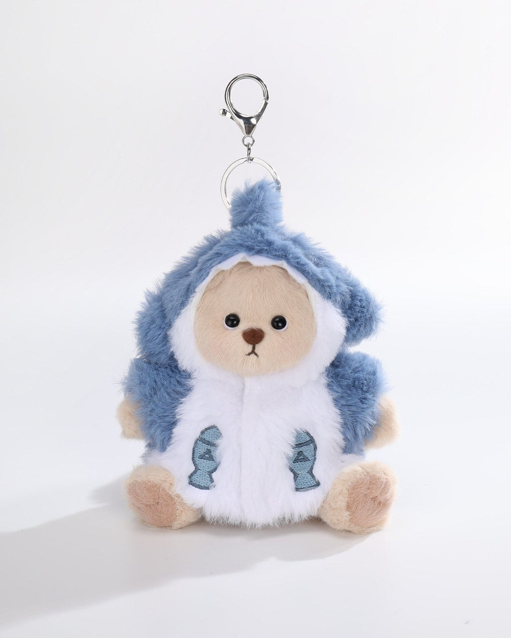 Teddy Bear & Blue Shark Set - 6 Inches