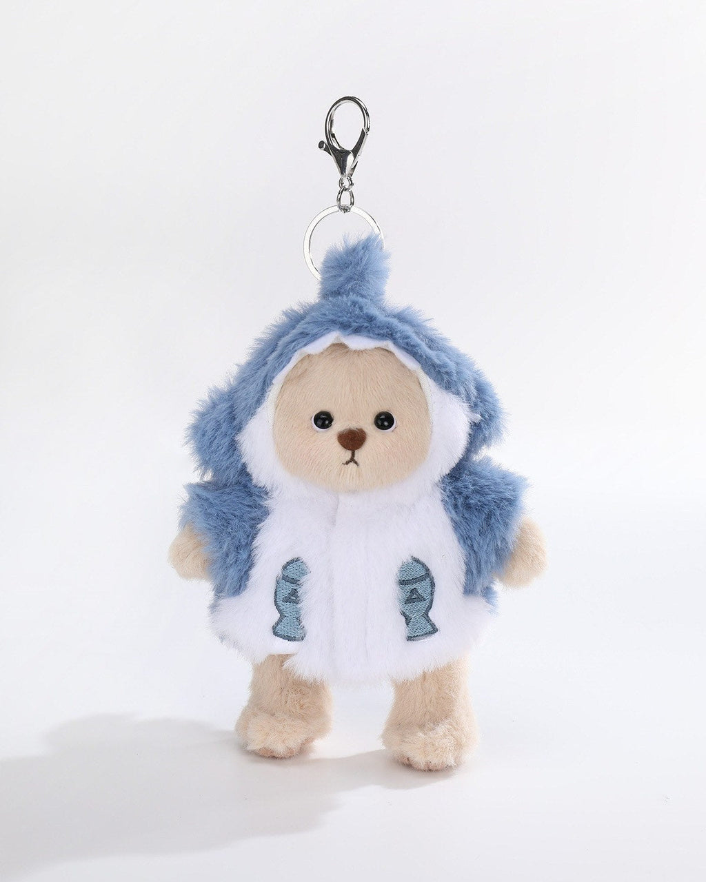 Teddy Bear & Blue Shark Set - 6 Inches
