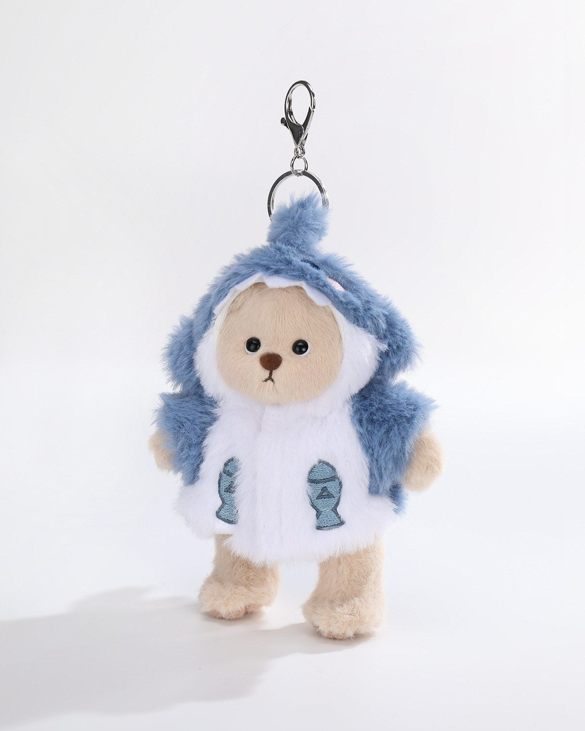 Teddy Bear & Blue Shark Set - 6 Inches
