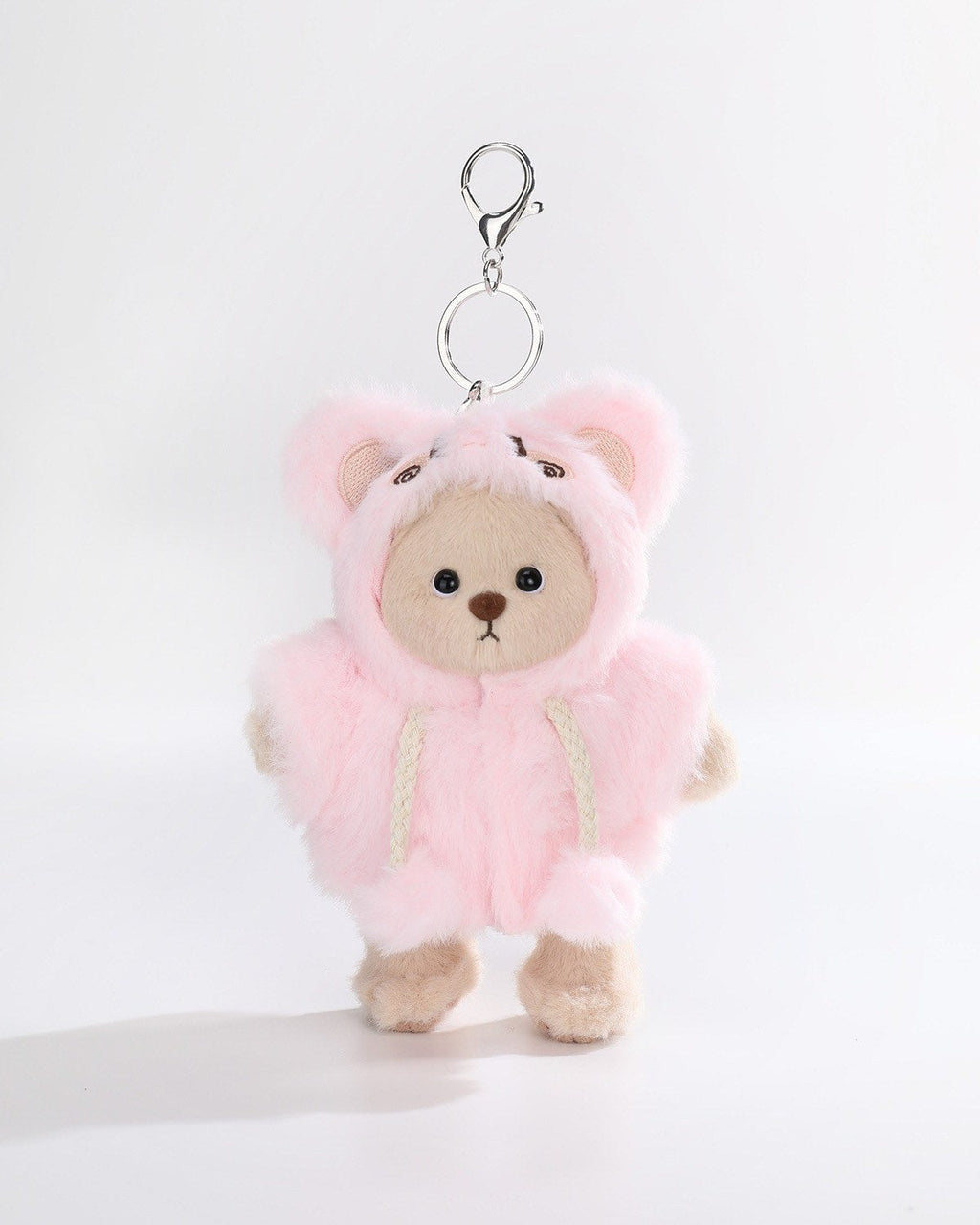 Teddy Bear & Fluffy Pink Rabbit Jumpsuit - 6 Inches