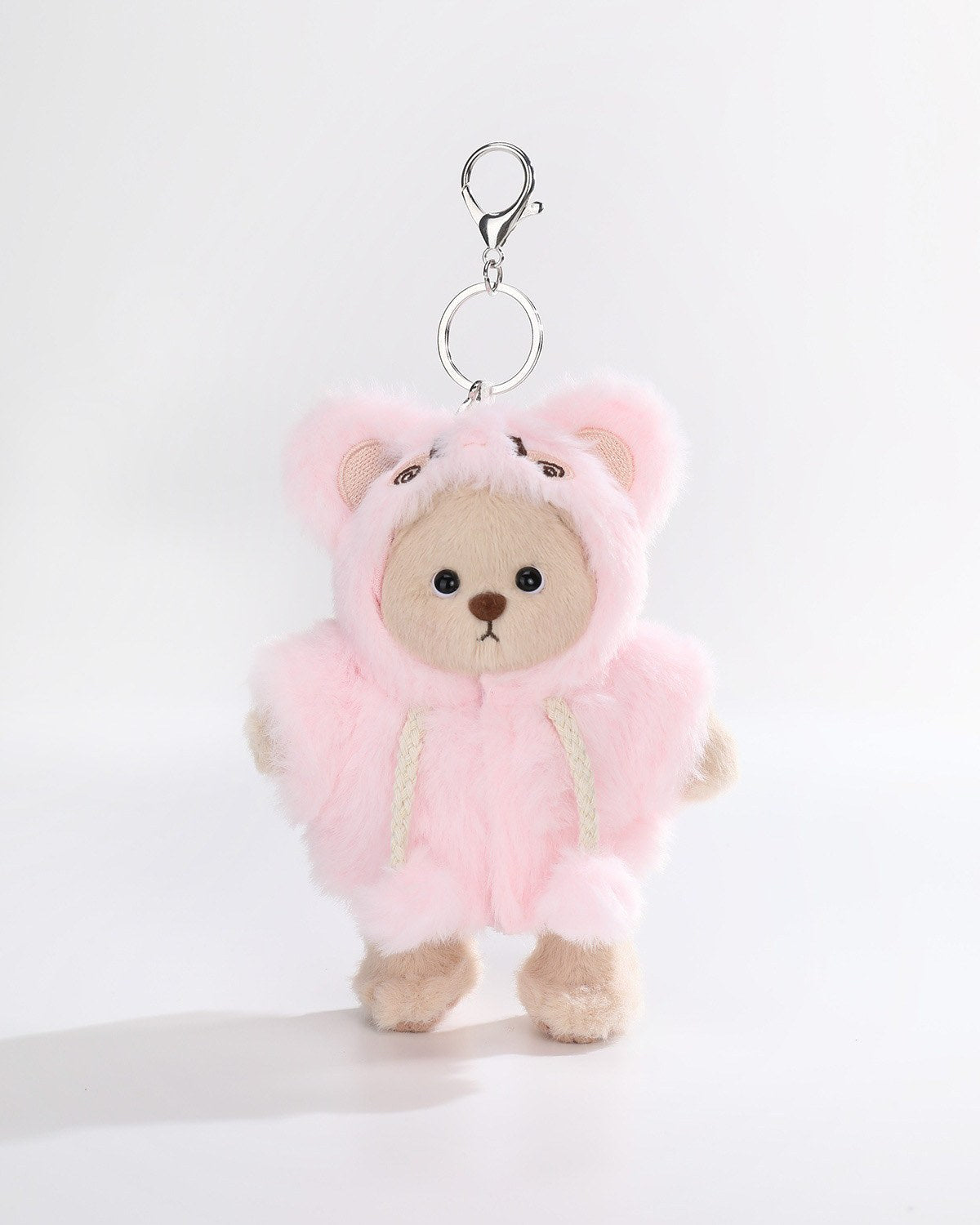 Teddy Bear & Fluffy Pink Rabbit Jumpsuit - 6 Inches