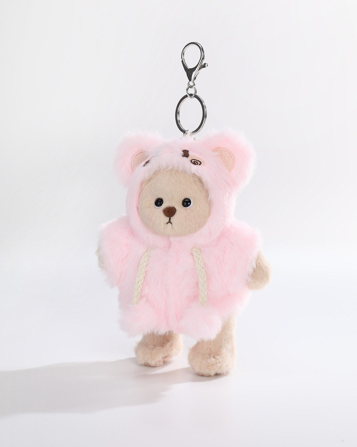 Teddy Bear & Fluffy Pink Rabbit Jumpsuit - 6 Inches