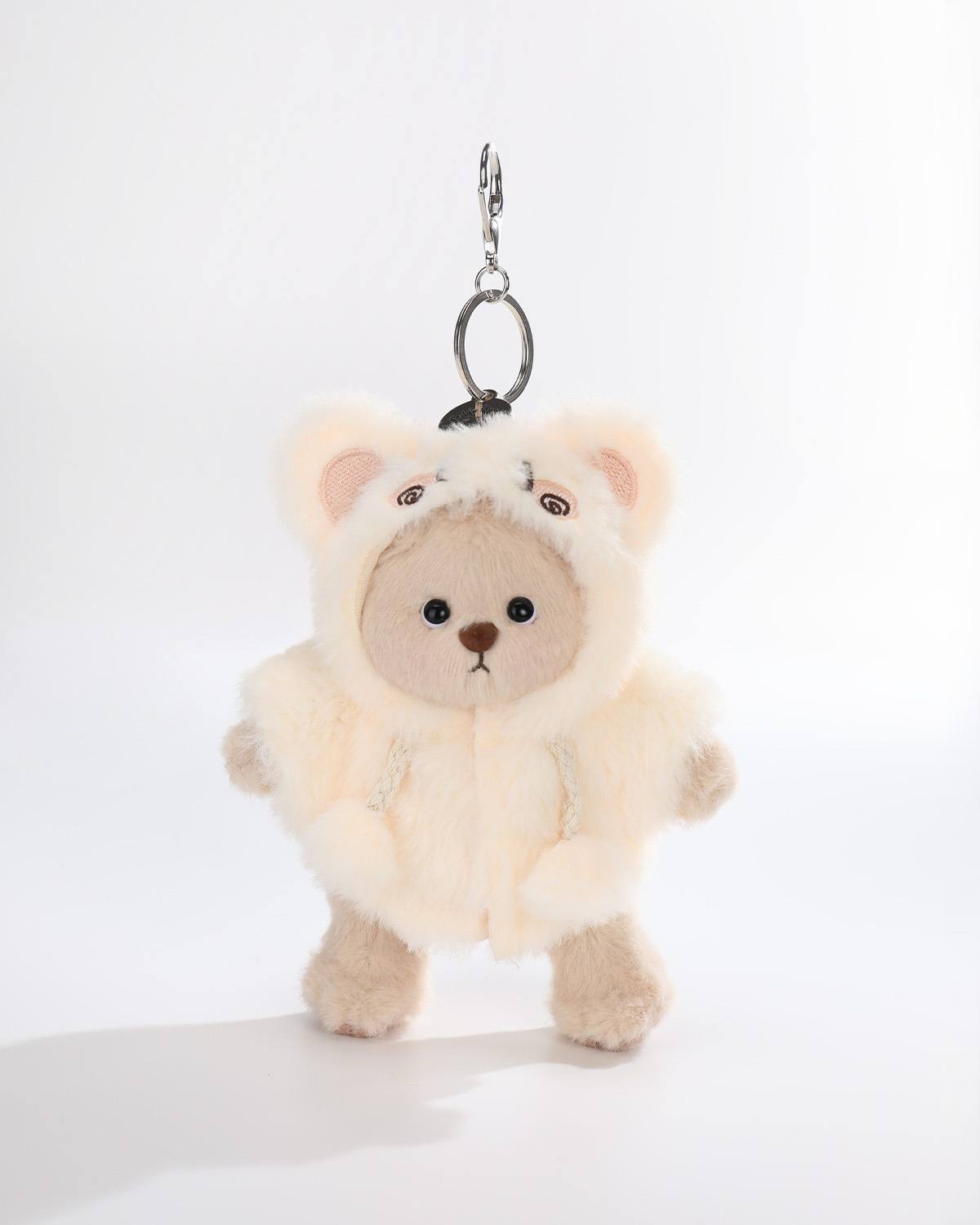 Teddy Bear & Fluffy Yellow Rabbit Jumpsuit - 6 Inches
