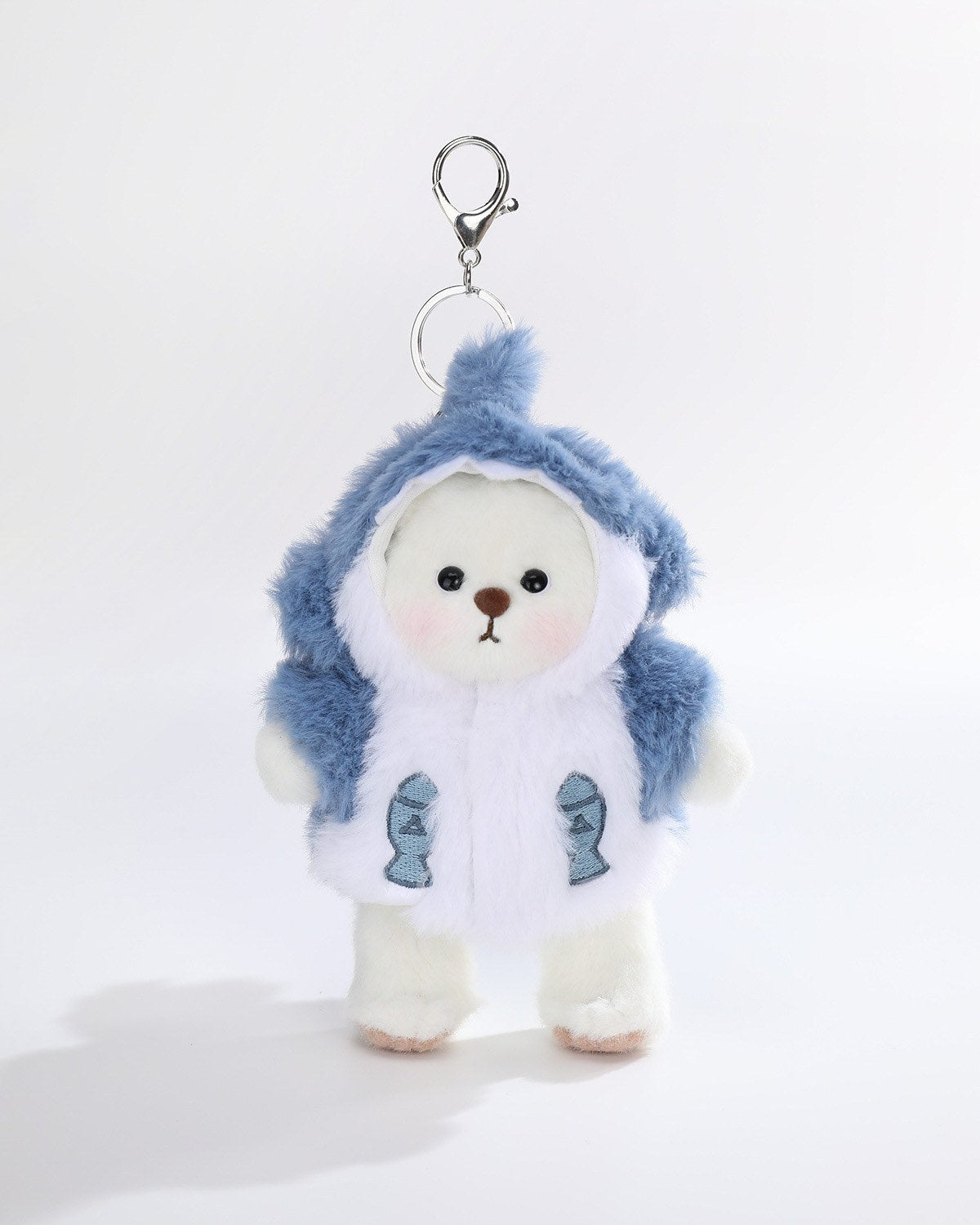 Teddy Bear & Blue Shark Set - 6 Inches