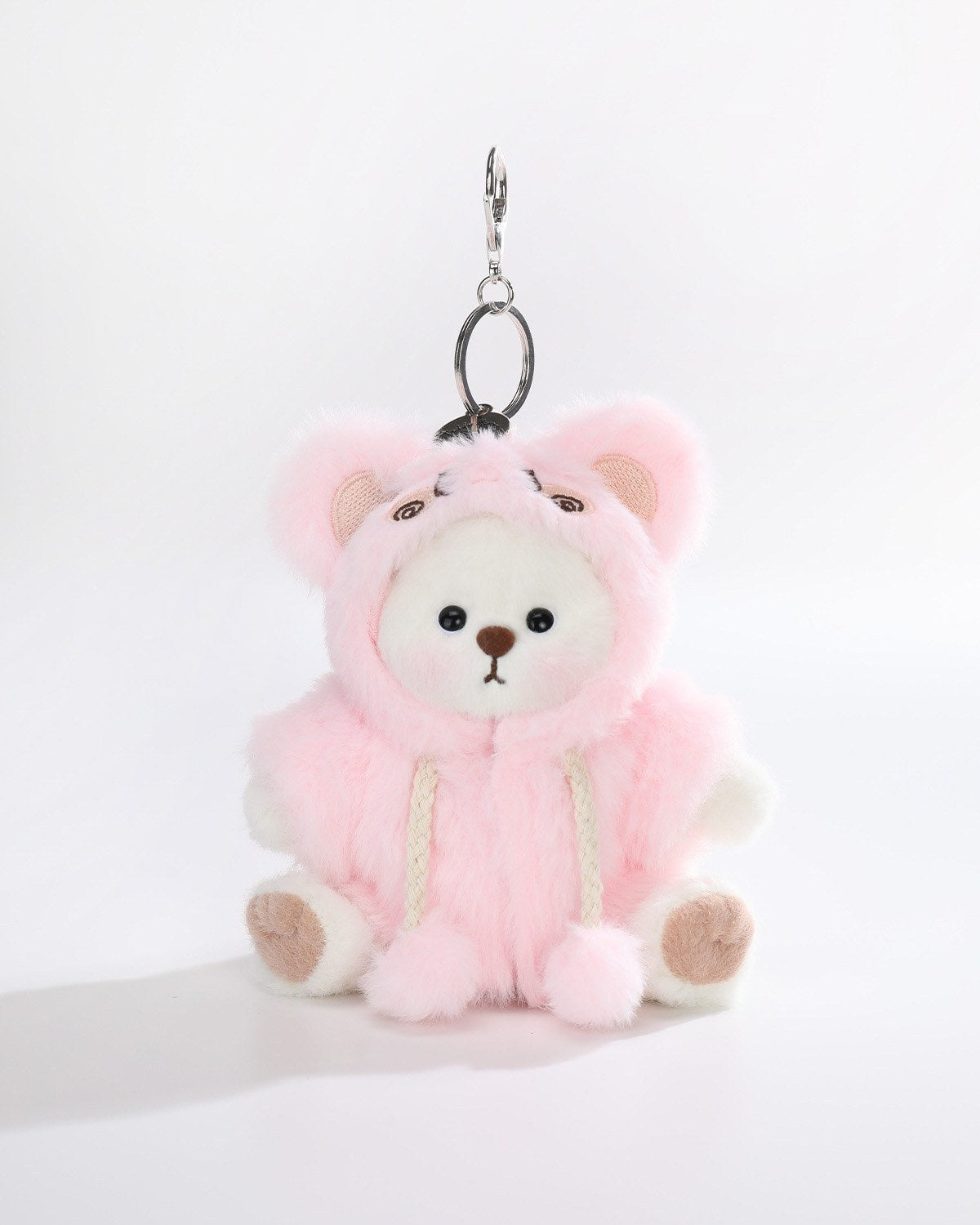 Teddy Bear & Fluffy Pink Rabbit Jumpsuit - 6 Inches