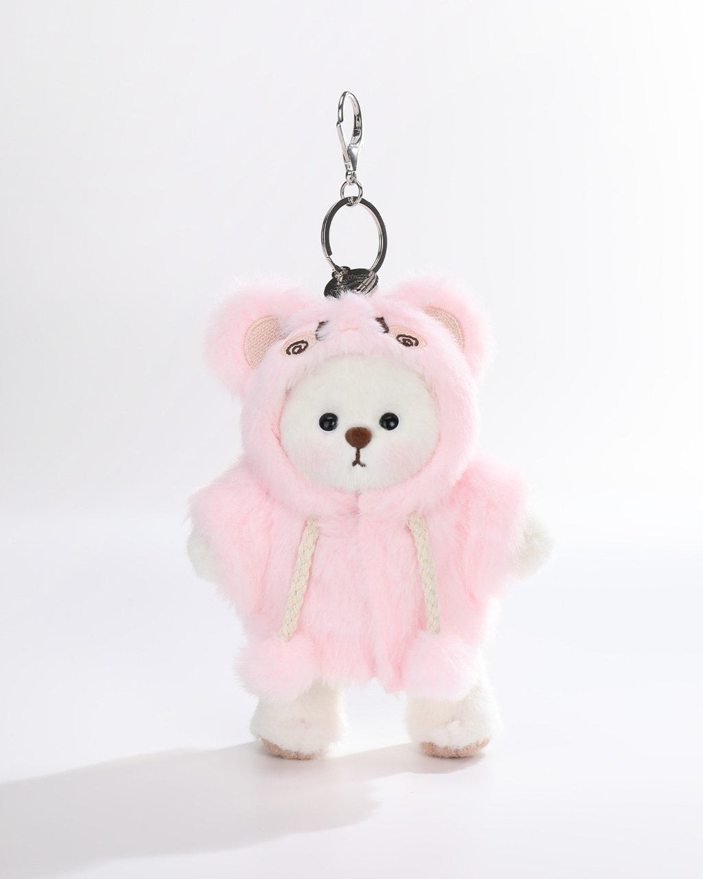 Teddy Bear & Fluffy Pink Rabbit Jumpsuit - 6 Inches