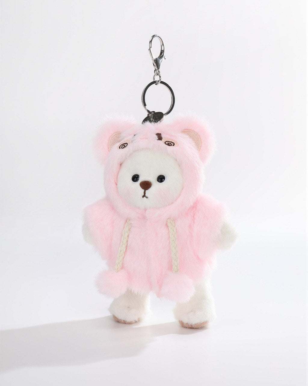 Teddy Bear & Fluffy Pink Rabbit Jumpsuit - 6 Inches