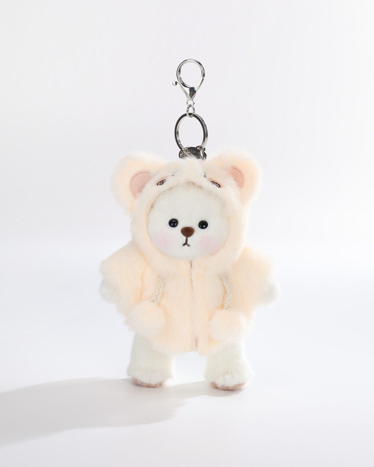 Teddy Bear & Fluffy Yellow Rabbit Jumpsuit - 6 Inches