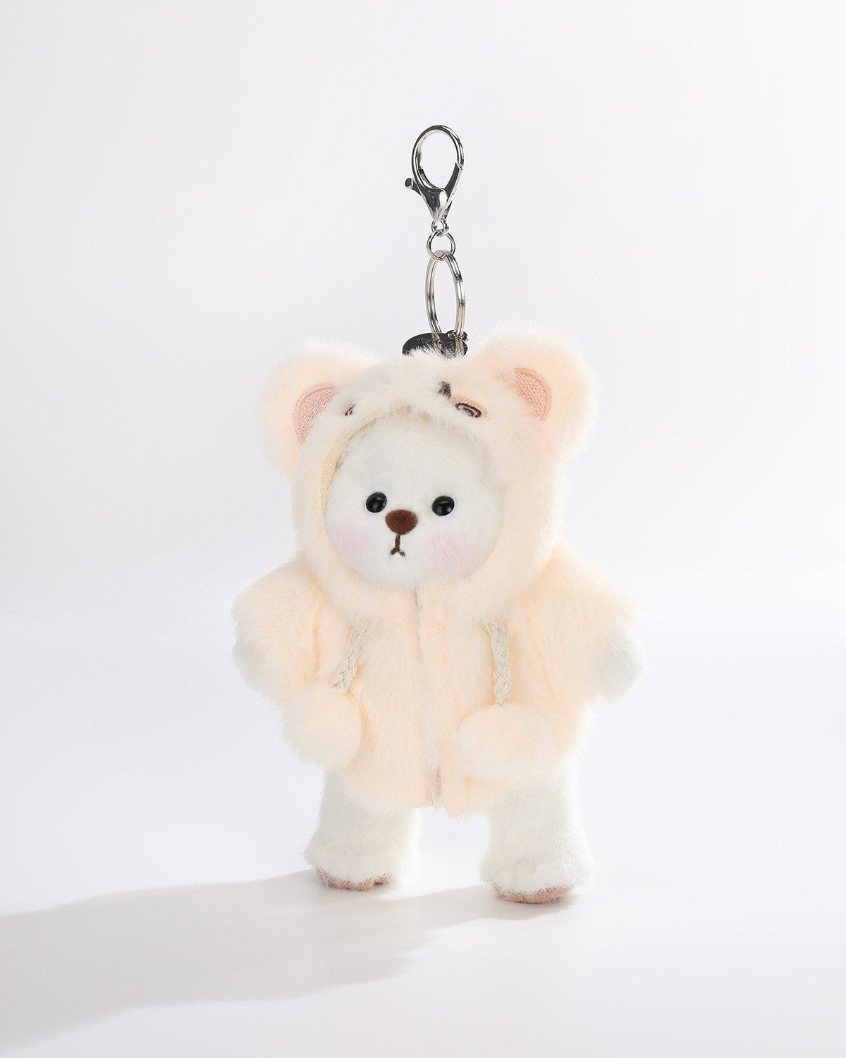 Teddy Bear & Fluffy Yellow Rabbit Jumpsuit - 6 Inches
